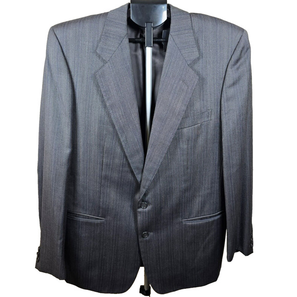 Ermenegildo Zegna Suit Jacket Blazer Mens Gray Wool 44 US 54 IT - Picture 6 of 14